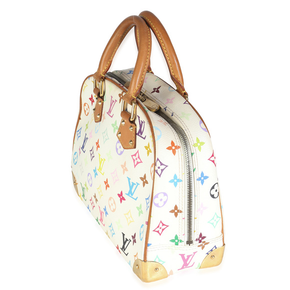 Louis Vuitton White Monogram Multicolor Canvas Trouville - Picture 4 of 7